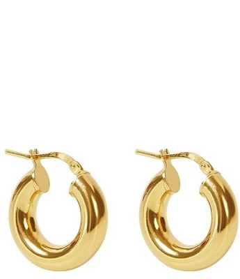 Argento Vivo Sterling Silver Chunky Tube Hoop Earrings