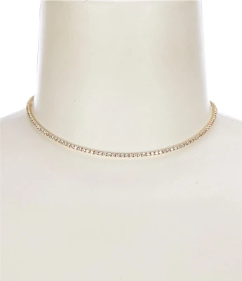 Argento Vivo Tennis CZ Crystal Choker Necklace