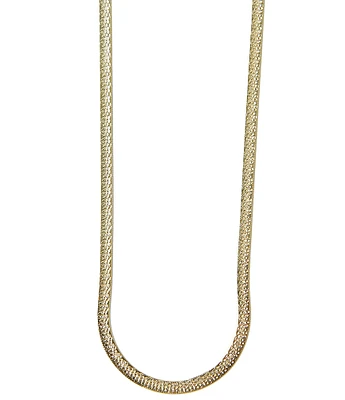 Argento Vivo Textured Snake Chain Necklace