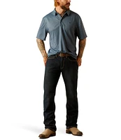Ariat Allover Micro Diamond Print Short Sleeve Polo Shirt