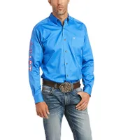 Ariat Americana Team Logo Long-Sleeve Woven Twill Shirt