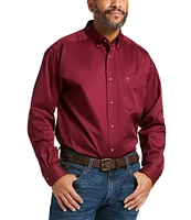 Ariat Big & Tall Solid Twill Long-Sleeve Woven Shirt