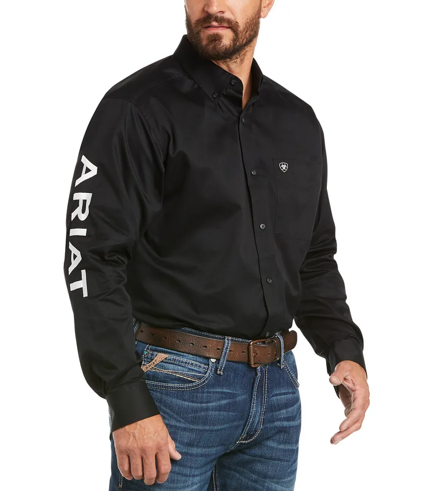 Ariat Big & Tall Team Logo Twill Long-Sleeve Woven Shirt