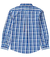 Ariat Big Boys 7-14 Long Sleeve Reggie Plaid Classic Fit Shirt