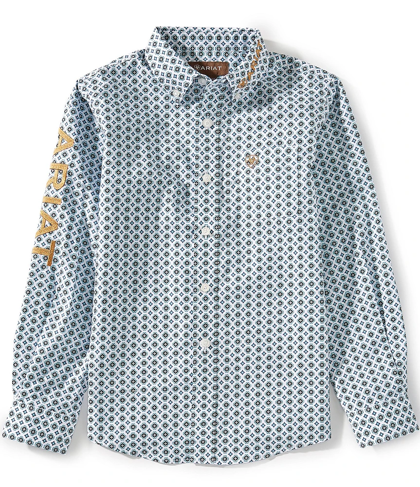 Ariat Big Boys 7-14 Long-Sleeve Team Franklin Classic Shirt