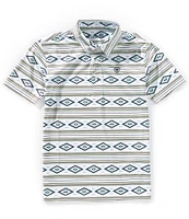 Ariat Big Boys 7-14 Short Sleeve All Over Southwest Print Polo Shirt