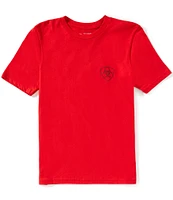 Ariat Big Boys 7-14 Short Sleeve Etched Buffalo Loft Flag Graphic T-Shirt