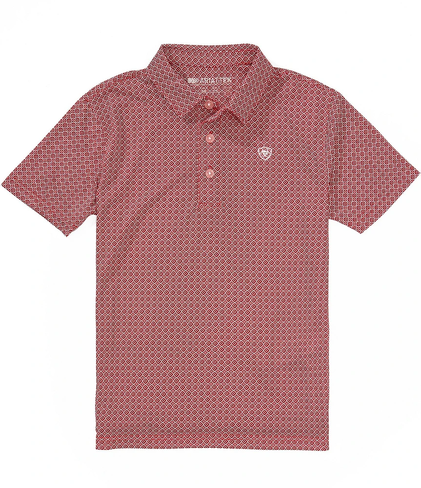 Ariat Big Boys 7-14 Short Sleeve Tek Polo Shirt