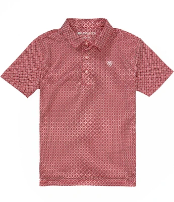 Ariat Big Boys 7-14 Short Sleeve Tek Polo Shirt