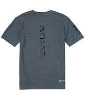 Ariat Big Boys 7-14 Short Sleeve Vertical Gradient Charger Graphic T-Shirt
