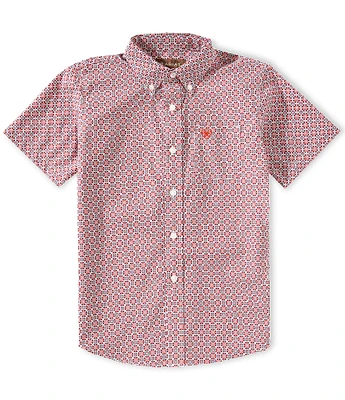 Ariat Big Boys 7-14 Short Sleeve Welch Classic Woven Shirt