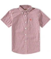Ariat Big Boys 7-14 Short Sleeve Welch Classic Woven Shirt