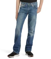 Ariat Big Boys 7-16 B5 Slim Charger Stackable Slim Fit Straight Leg Denim Jeans