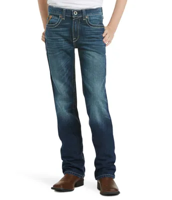 Ariat Big Boys 7-16 B5 Slim Boundary Stackable Straight Leg Jeans