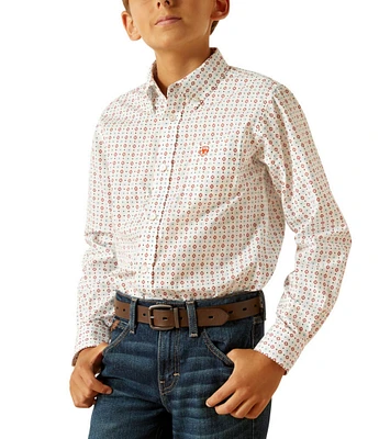 Ariat Big Boys 8-20 Long Sleeve Kade Classic Fit Shirt