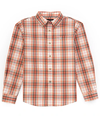 Ariat Big Boys 8-20 Plaid Long Sleeve Pro Series Knox Classic Fit Shirt