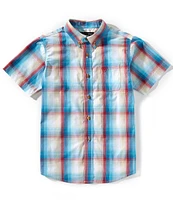 Ariat Big Boys Short-Sleeve Sunny Plaid Woven Shirt