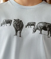 Ariat Big Girls 7-16 Short-Sleeve Born To Farm T-Shirt
