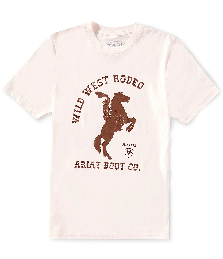 Ariat Big Girls 7-16 Short-Sleeve Wild West Rodeo T-Shirt