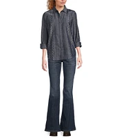 Ariat Billie Jean Spread Collar Long Sleeve Button Front Shirt