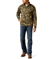 Ariat Caldwell Logo Long Sleeve Camouflage 1/4-Zip Sweater