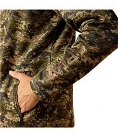 Ariat Caldwell Logo Long Sleeve Camouflage 1/4-Zip Sweater