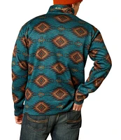 Ariat Caldwell Logo Long Sleeve Southwest Print 1/4-Zip Sweater