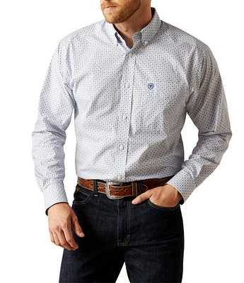 Ariat Classic-Fit Danny Wrinkle-Free Printed Long Sleeve Woven Shirt