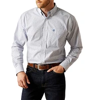 Ariat Classic-Fit Danny Wrinkle-Free Printed Long Sleeve Woven Shirt