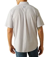 Ariat Classic Fit Dayton Wrinkle Free Short Sleeve Striped Woven Shirt