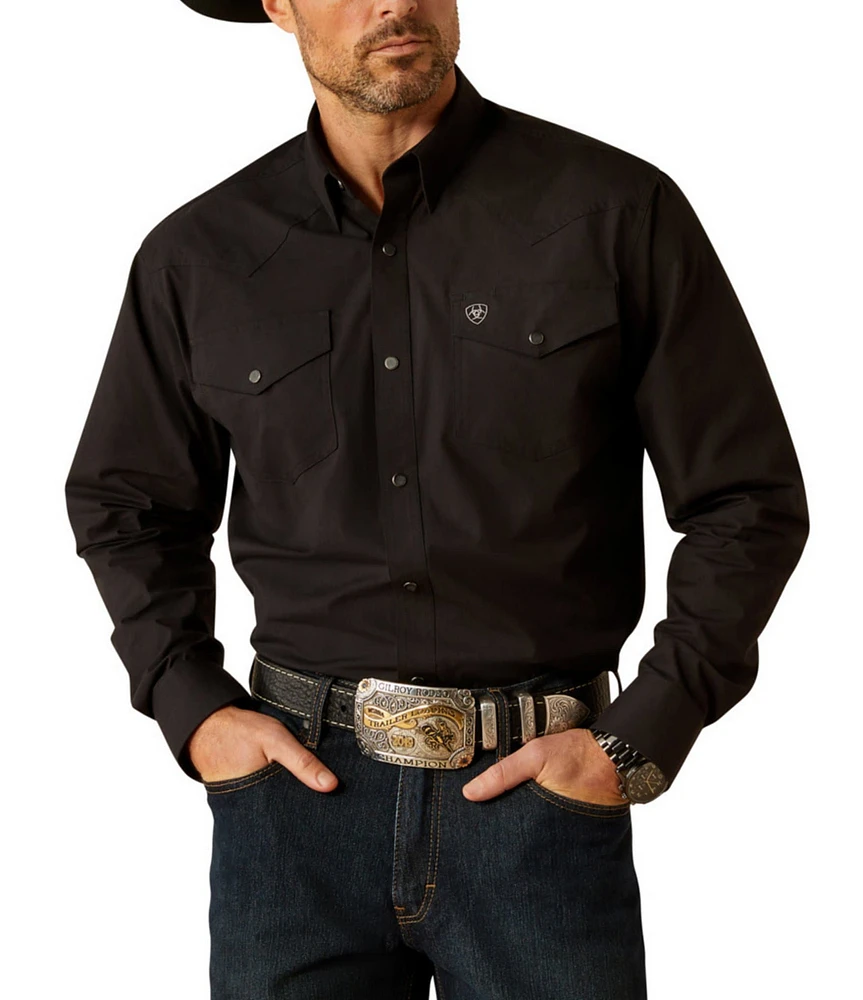 Ariat Classic Fit Relentless Pursuit Long Sleeve Solid Performance Shirt