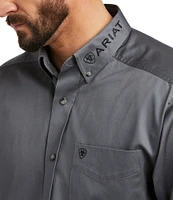 Ariat Classic Fit Team Logo Long Sleeve Twill Shirt