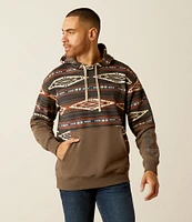 Ariat Color Block Long Sleeve Fleece Hoodie