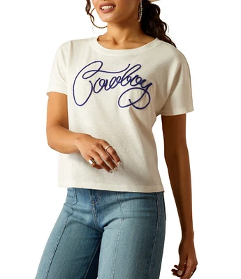 Ariat Cowboy Rope Embroidered Boxy T-Shirt