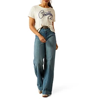 Ariat Cowboy Rope Embroidered Boxy T-Shirt