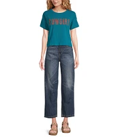 Ariat Cowgirl Studded Graphic Cropped T-Shirt
