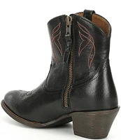 Ariat Darlin Short Leather Block Heel Western Boots