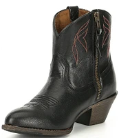 Ariat Darlin Short Leather Block Heel Western Boots