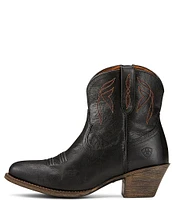 Ariat Darlin Short Leather Block Heel Western Boots