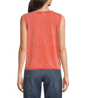 Ariat Desert Club Crew Neck Raw Hem Tank