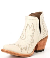 Ariat Dixon Leather Block Heel Western Booties