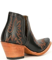 Ariat Dixon Leather Block Heel Western Booties