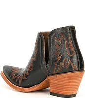 Ariat Dixon Leather Block Heel Western Booties