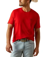Ariat Etched Buffalo Flag Short Sleeve Graphic T-Shirt