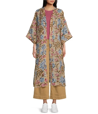 Ariat Flora Sheer Georgette 3/4 Sleeve Open Front Duster