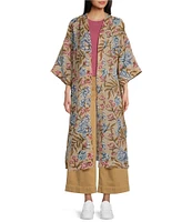 Ariat Flora Sheer Georgette 3/4 Sleeve Open Front Duster