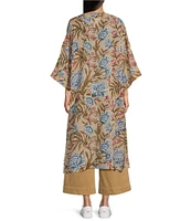 Ariat Flora Sheer Georgette 3/4 Sleeve Open Front Duster