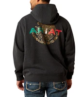 Ariat Graphic Mexico Flag Lookup Long Sleeve Brushed Fleece Hoodie