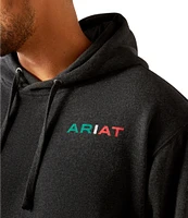 Ariat Graphic Mexico Flag Lookup Long Sleeve Brushed Fleece Hoodie