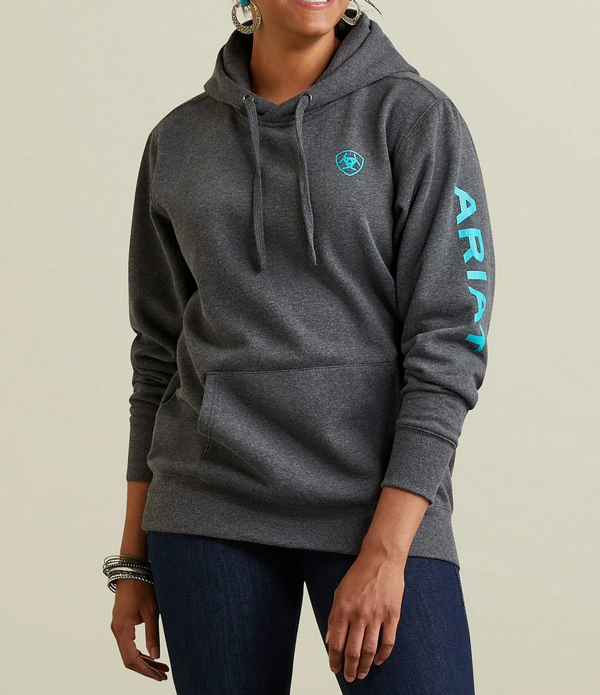 Ariat Logo Long Sleeve Kangaroo Pocket Hoodie